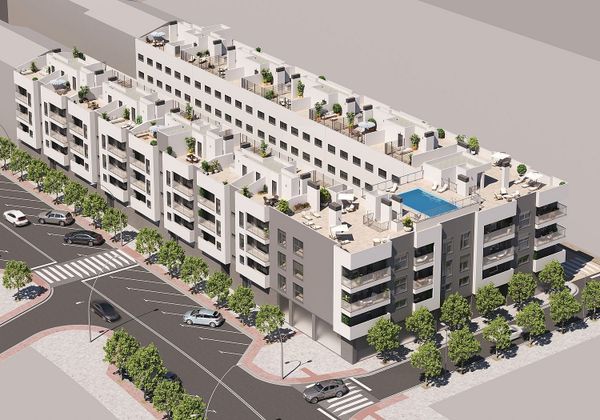 Foto 1 de Venta de piso nuevo en calle Navarra Con Calles Pignatelli y Lugo de 2 habitaciones con piscina y ascensor