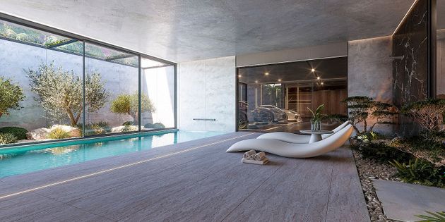 Foto 1 de Casa nova en venda a urbanización Parcela Cascada de Camojan de 5 habitacions amb piscina i jardí
