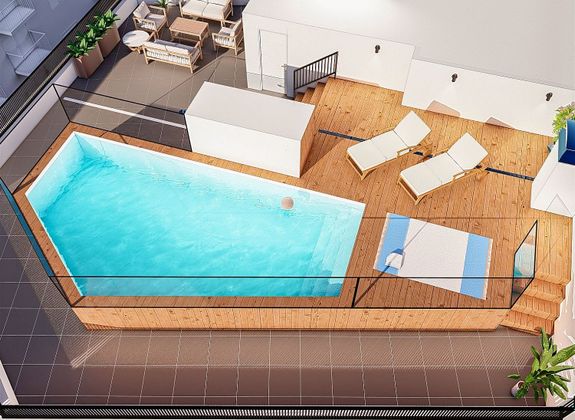 Foto 1 de Venta de piso nuevo en calle Del Prat de 3 habitaciones con piscina y ascensor