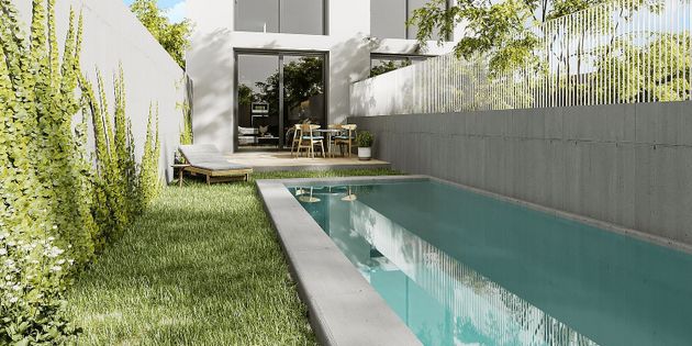 Foto 1 de Pis nou en venda a calle Gayarre de 3 habitacions amb piscina i jardí