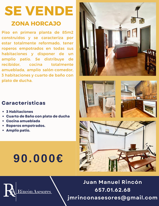 Foto 1 de Pis en venda a avenida Horcajo de 3 habitacions amb terrassa i balcó