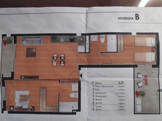 Foto 1 de Pis en venda a calle Verónica de 2 habitacions i 65 m²