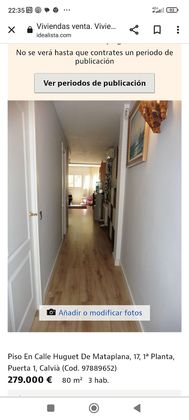 Foto 2 de Venta de piso en calle Huguet de Mataplana de 3 habitaciones con garaje y aire acondicionado